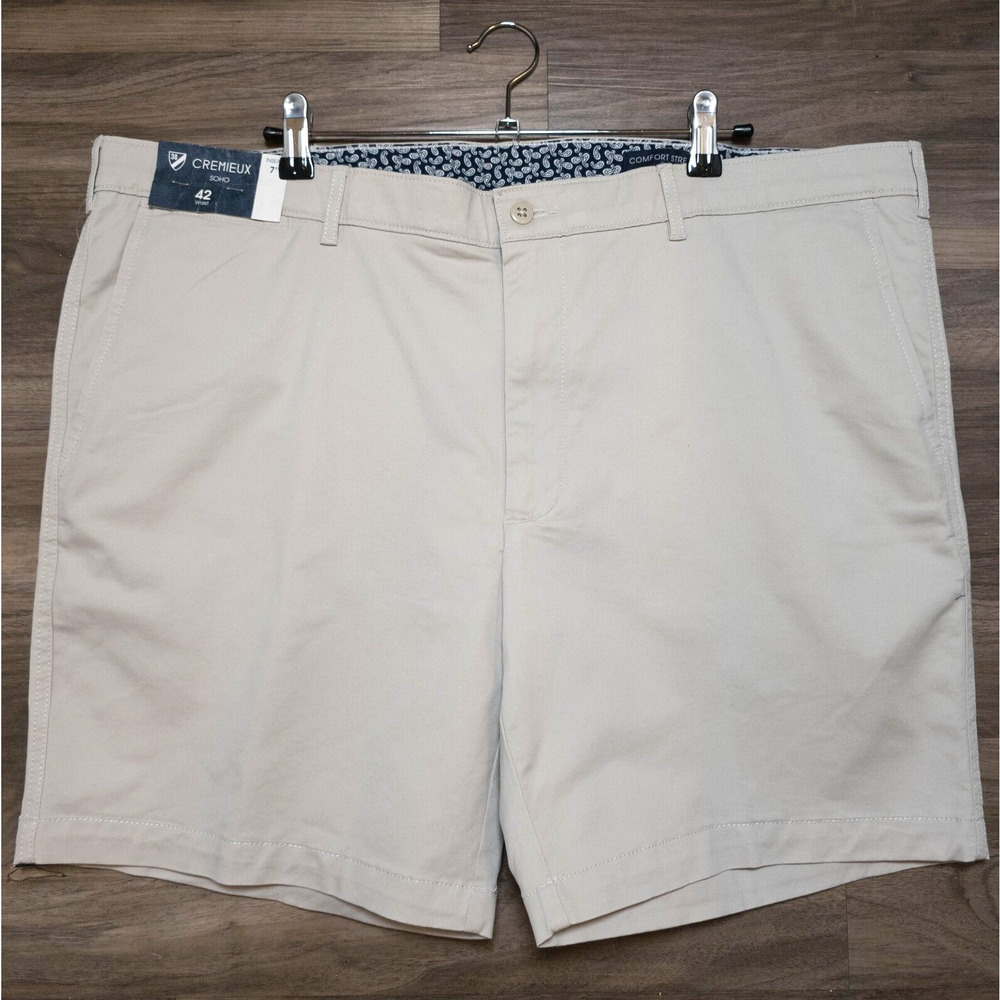 Cremieux Soho Slim Fit Chino Tapered Stretch Chino Shorts Mens SIZE 42